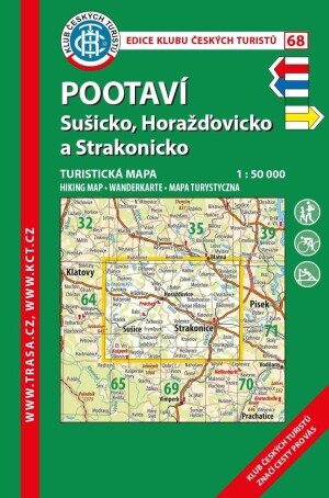 Product detail of KČT 68 Pootaví, Sušicko, Horažďovicko 1:50 000 / turistická mapa