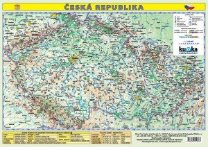 Product detail of Česká republika - mapa A3 lamino - Petr Kupka
