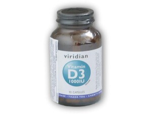 Product detail of Viridian Vitamin D3 1000iu 90 kapslí
