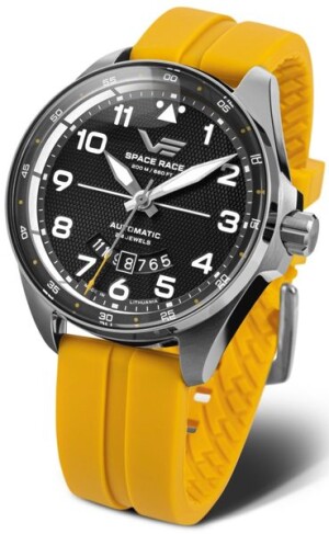 Product detail of Vostok Europe Space Race Automatic Line YN55-325A745S - Žlutý silikonový řemínek