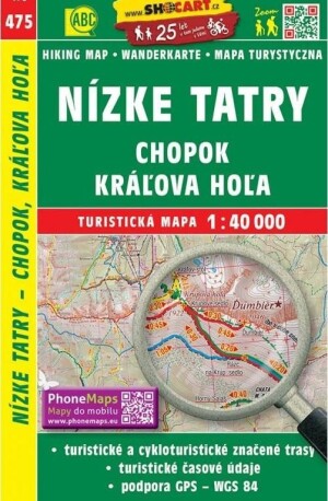 Product detail of SC 475 Nízké Tatry - Chopok, Kráľova Hoľa 1:40 000