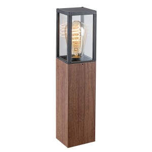 Product detail of Rabalux 7196 venkovní nízký sloupek lucerna s dřevěnými prvky Wales