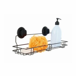 Product detail of Polička pod zrcadlo Compactor Bestlock Black s přísavkami - bez vrtání, nosnost až 12 kg
