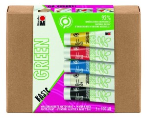 Product detail of Marabu Green Sada Alkydových barev Basic 5x 100 ml
