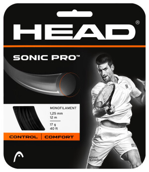 Product detail of Tenisový výplet Head   Sonic Pro Black 1.30 mm (12 m)  1,30 mm