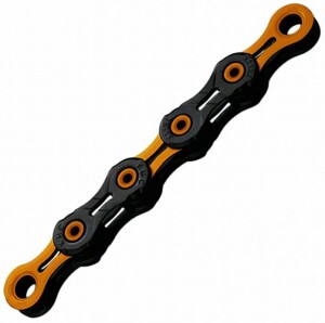 Product detail of Kmc řetěz DLC 11 oranžovo/černý v krabičce 118 čl.
