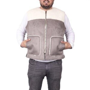 Product detail of Vlnka Vesta z ovčí vlny velur šedá POUZE 3XL (VÝPRODEJ)