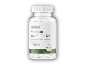 Product detail of Ostrovit Vitamin D3 2000 IU + K2 vege 120 kapslí