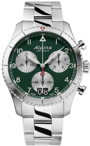 Product detail of Alpina Startimer Pilot Quartz Chronograph Big Date AL-372GRS4S26B