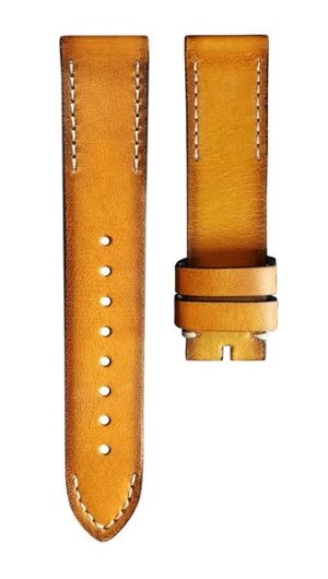 Product detail of Kožený řemínek Biatec | Medový vintage - 20 mm - Bez spony