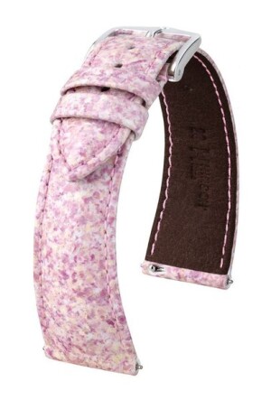Product detail of Řemínek Hirsch Rose - růžový - 18 mm - M – Střední délka - 16 mm - Stříbrná