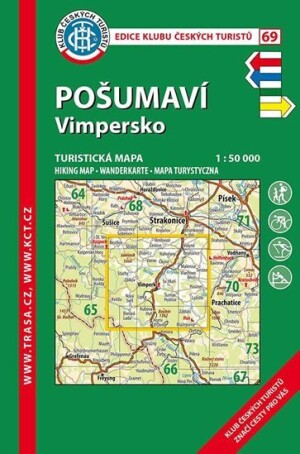 Product detail of KČT 69 Pošumaví - Vimpersko 1:50T Turistická mapa