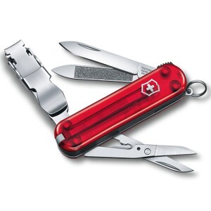 Product detail of Nůž Victorinox Nail Clip 580 Red Transparent