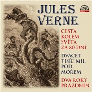 Product detail of Cesta kolem světa za 80 dní, Dvacet tisíc mil pod mořem a Dva roky prázdnin - Jules Verne