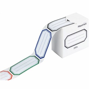 Product detail of Samolepící štítky v zásobníku barevné, 200 ks