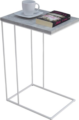Product detail of ArtAdrk Příruční stolek DRU | bílé nohy Barva: Beton