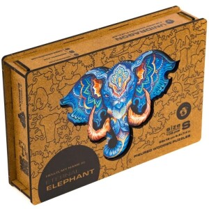 Product detail of UNIDRAGON dřevěné puzzle SLON velikost S (25x19cm)
