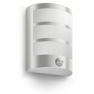 Product detail of Philips Python UltraEfficient venkovní nástěnné svítidlo se senzorem LED 3,8W 2700K, stříbrná