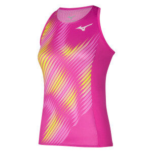 Product detail of Dámské tílko Mizuno  Printed Tank Fuchsia fedora S