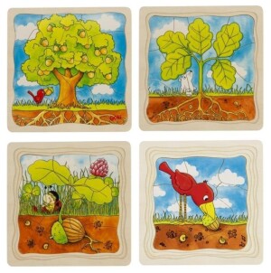 Product detail of Goki Puzzle Strom, vývojové - dřevěné