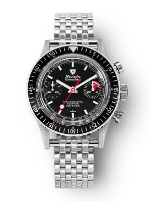 Product detail of Nivada Grenchen Chronomaster White Lollipop Inter. Bezel - Manual - Forstner Beads of Rice