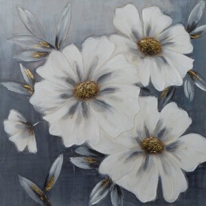 Product detail of ArtFir Obraz KVĚTY 633 | šedá 80 x 80 cm