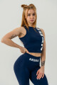 Dámské tílko Nebbia Barbell Therapy Snatched Blue XS - thumb (3)