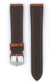 Řemínek Hirsch Lucca - zlatohnědý - 22 mm - L – Standardní délka (doporučujeme) - 20 mm - Stříbrná - thumb (2)