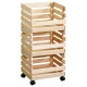 Kesper 69581 Regál na ovoce a zeleninu s kolečky borovice,  80 x 37 x 30 cm - thumb (0)