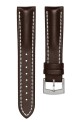 Kožený řemínek Biatec | Tmavě hnědý z teletiny - 20 mm - Bez spony - thumb (1)