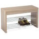 Botník s deskou 2 patra, přírodní, 80 x 30 x 47 cm - thumb (0)