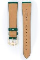 Řemínek Hirsch Massai Ostrich - zelený, bílé prošití - 18 mm - L – Standardní délka (doporučujeme) - 16 mm - Stříbrná - thumb (2)
