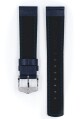 Řemínek Hirsch Runner - modrý - 24 mm - L – Standardní délka (doporučujeme) - 22 mm - Stříbrná - thumb (2)
