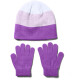 Under Armour Girls Beanie Glove Combo Fialová / Bílá - thumb (1)