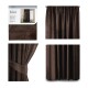 ArtFlhf Stínicí závěs VELVET PLEAT P | 140 x 245 cm Barva: Tmavě-hnědá - thumb (1)