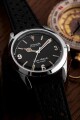 Nivada Grenchen Super Antarctic 3.6.9 Black Vintage - Black Leather White Stitching - thumb (5)