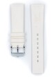 Řemínek Hirsch Pure - bílý - 18 mm - M – Střední délka - 16 mm - Stříbrná - thumb (2)