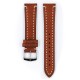 Řemínek Hirsch Liberty - zlatohnědý - 20 mm - L – Standardní délka (doporučujeme) - 18 mm - Stříbrná - thumb (1)