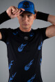 Pánské tričko Hydrogen  Flames Tech Tee Black/Bluette M - thumb (1)