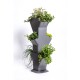 Plastia Samozavlažovací vertikální květináč Tree šedá, 31,3 x 77,3 cm - thumb (6)