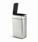 Dotykový odpadkový koš Simplehuman – 40 l, úzký, matná nerez ocel, FPP - thumb (3)