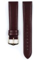 Řemínek Hirsch Osiris - burgundy - 18 mm - L – Standardní délka (doporučujeme) - 16 mm - Zlatá - thumb (1)