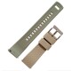 Silikonový řemínek, světle béžový/světle šedý se stříbrnou sponou - 20 mm - thumb (1)