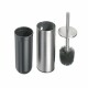 SAPHO XS300 X-Steel WC štětka černá nástěnná / na postavení, broušený nerez - thumb (1)