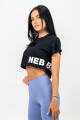 NEBBIA Hero N°3 Crop Top Powerhouse 279 Black - thumb (0)