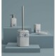 GEDY CX3389 Cixi WC štětka na postavení, porcelán, bílá/modrá - thumb (1)