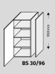 ArtExt Double system BS 30/96 ke kuchyňským linkám Barva korpusu: Bílá - thumb (1)