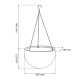 Keter Závěsný květináč Sphere antracit, pr. 35 cm - thumb (1)