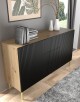 ARTBm Komoda RAVENNA B 2D3S 150 | dub artisan / černá matná Provedení: Dub artisan / černý mat / černé nohy - thumb (5)