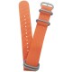 NATO ZULU řemínek oranžový 22 mm - 22 mm - thumb (1)